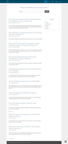 Computer troubleshooting: Computer troubleshooting